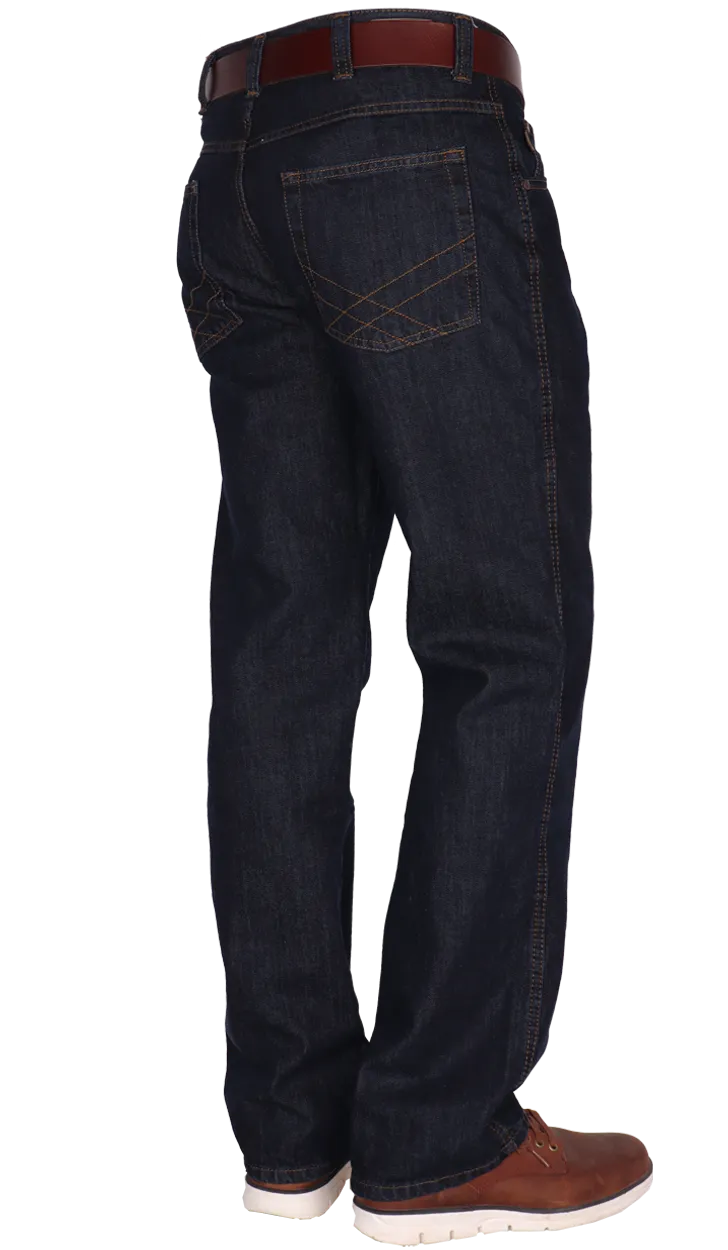 Inspecteur Het formulier Dageraad Heren spijkerbroek zonder elastan. Authentieke donkerblauwe 100% denim jeans  | Rider